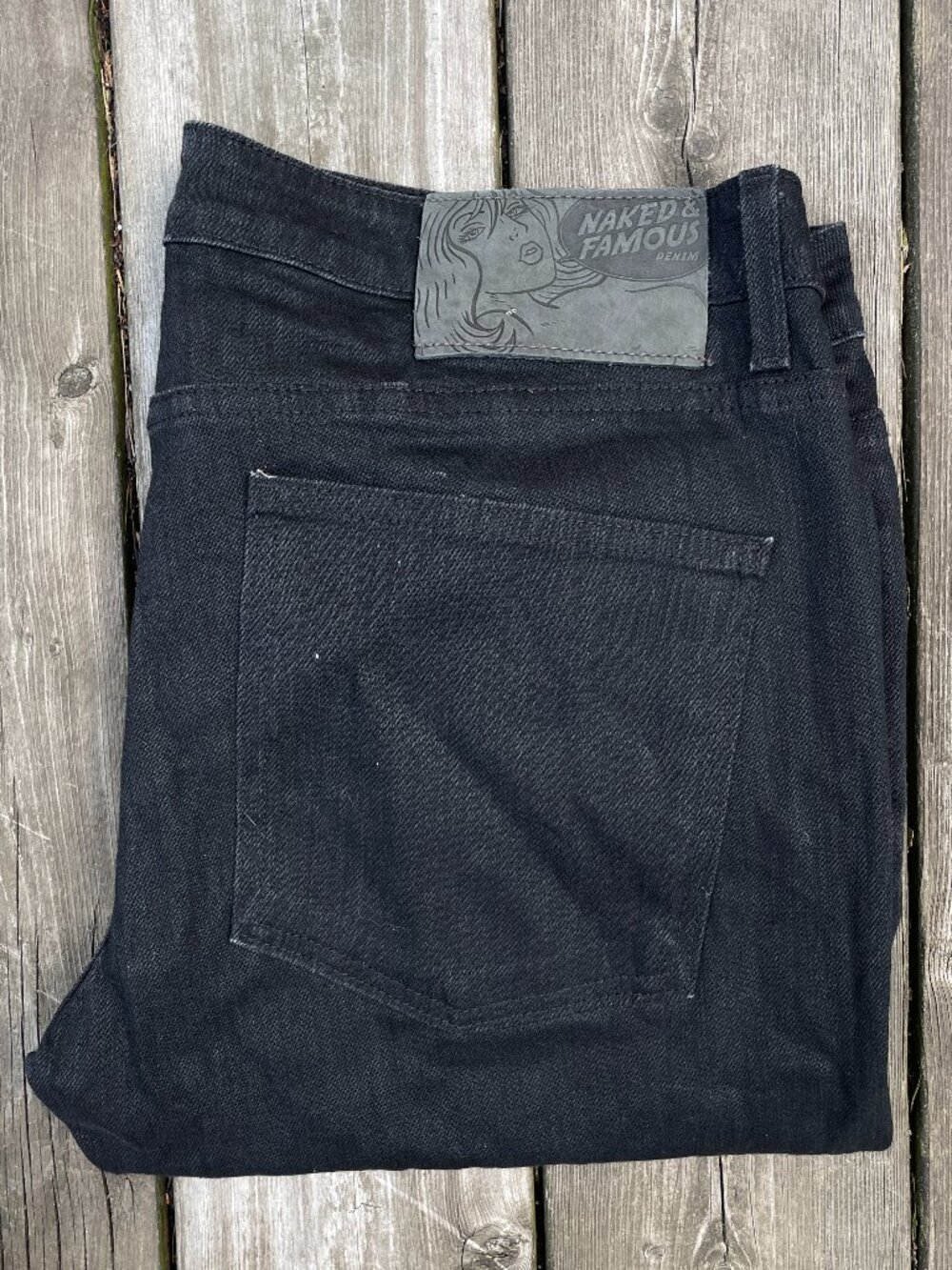 Naked & Famous Jeans Size 36 Black Cobra Stretch Denim